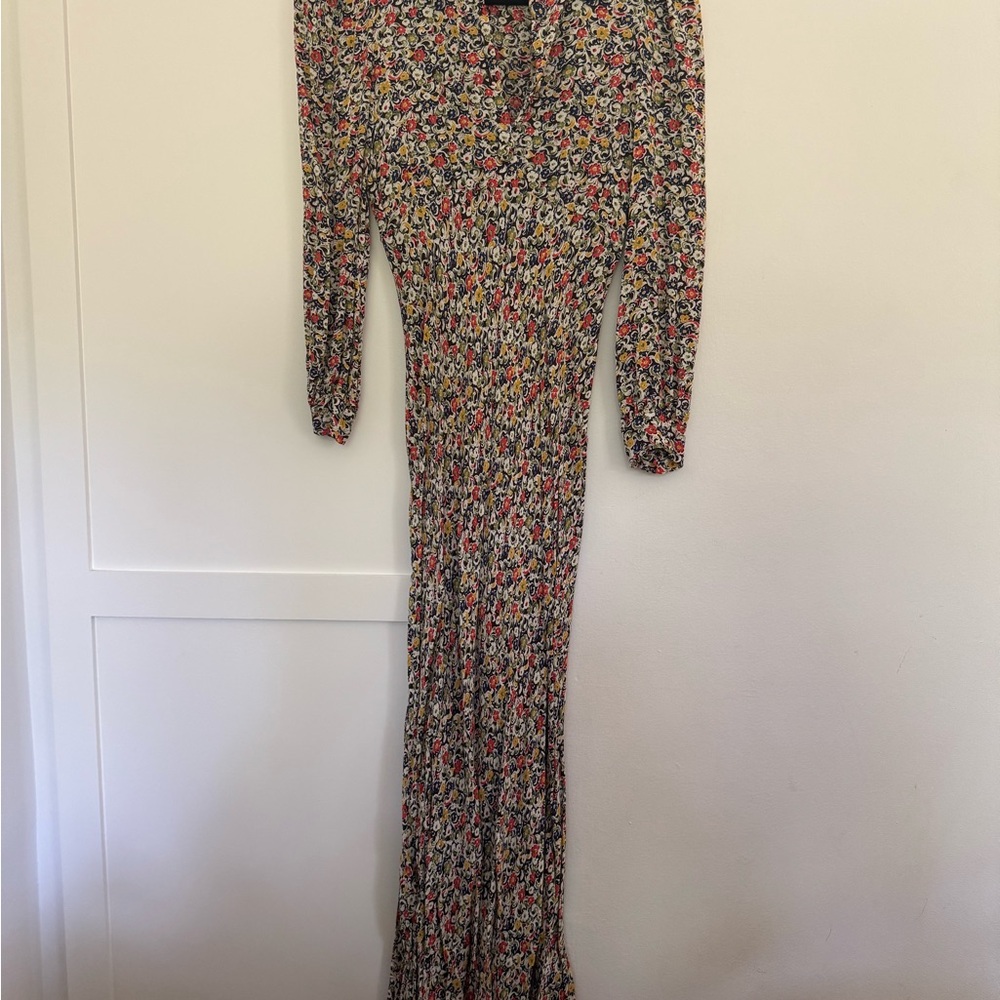 Doen Multicolor Floral Long Sleeve Dress